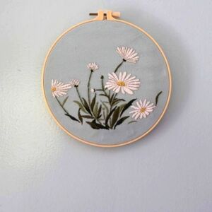 Embroidered flower design